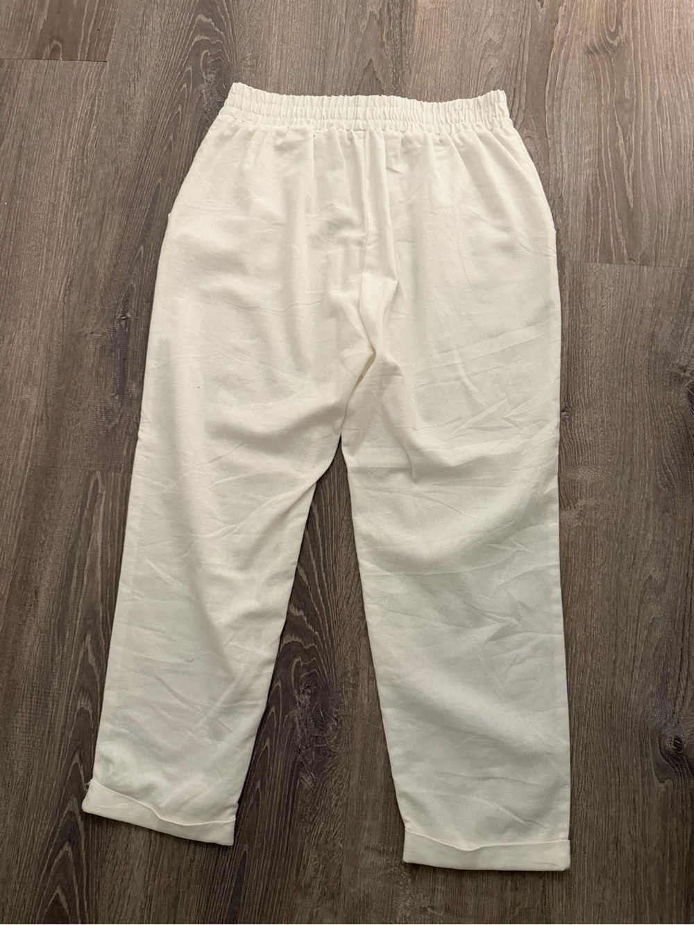 Woman’s Linen Casual elastic capri Pants